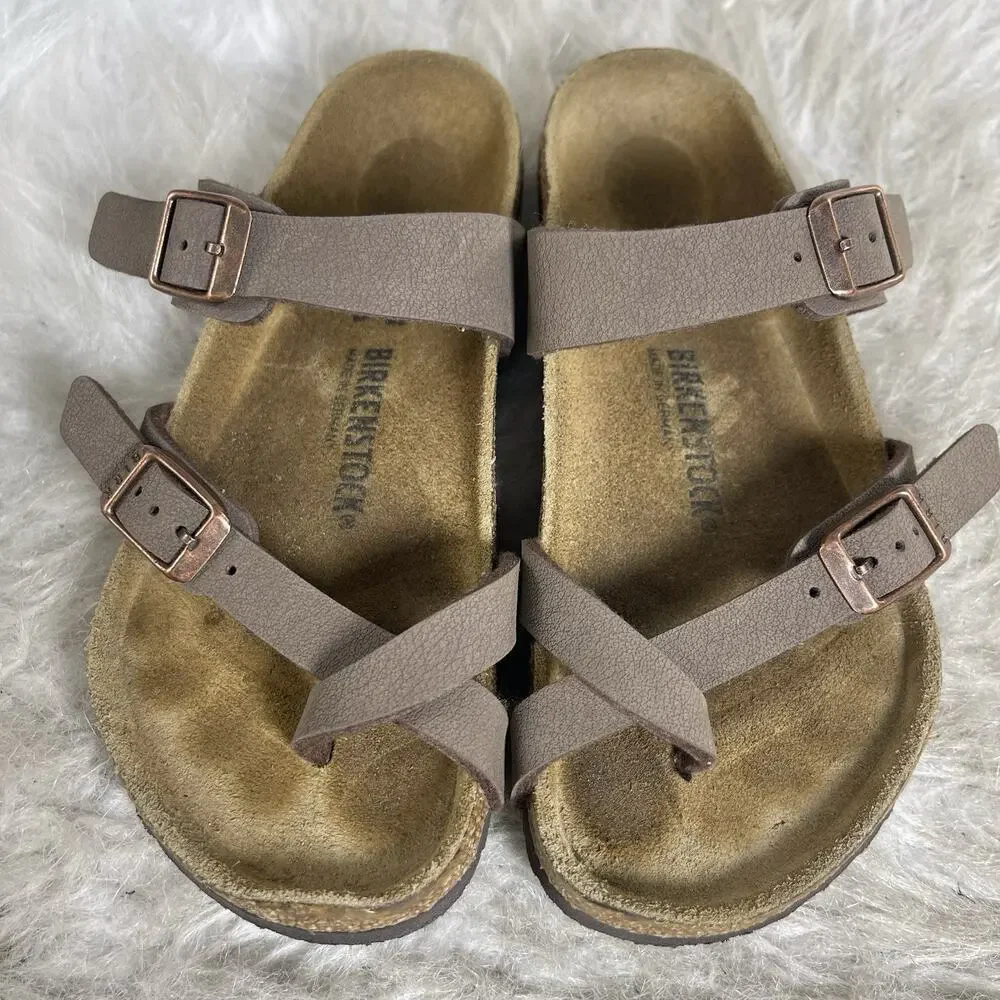 Birkenstock Mayari Birko-Flor Mocha Sandals Kids EU 32, US 1 Narrow Germany